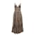 Autre Marque Charo Ruiz Cindy Crocheted Lace-paneled Maxi Dress in Beige Cotton  ref.882522