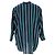 Camicia a Righe Balenciaga in Poliestere Blu Navy - vista 3