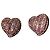 Orecchini a cuore in strass rosa Yves Saint Laurent