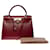 Hermès KELLY HANDBAG 28 saddler shoulder strap in red box h-101168 Leather  ref.883050