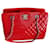 Chanel shopping GM chevron matelasse patente - bolsa de ombro Vermelho Couro envernizado  ref.883054