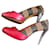 FENDI pumps - Red leather  & Tobacco Black - Size 41 - Used Multiple colors  ref.883055