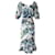 Autre Marque Saloni Olivia Vestido midi em seda com estampa floral  ref.883131