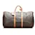 Louis Vuitton Brown Monogram Keepall Bandouliere 60 Leather Cloth  ref.883684