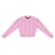 Balenciaga WOMEN'S MINI ALLOVER LOGO CROPPED SWEATER IN PINK Cotton Polyester  ref.883796