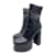 SAINT LAURENT  Boots T.EU 39.5 Leather Black  ref.884365