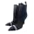 FENDI Ankle boot T.eu 39.5 pano Preto Lona  ref.884368