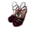 AQUAZZURA  Sandals T.EU 41 velvet Dark red  ref.884397