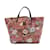 Gucci Floral Canvas Tote Bag 284721 Pink Cloth  ref.884999