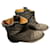 Autre Marque biker anthracite gray ankle boots Via roma 15 Dark grey Leather  ref.885041