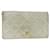 CHANEL Matelasse Long Wallet Lamb Skin Silver CC Auth 40054 Silvery  ref.885067