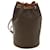 Céline CELINE Macadam Canvas Shoulder Bag PVC Leather Brown Auth 39946  ref.885118