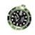 ROLEX Submariner date green bezel Big Swiss 16610LV F series Mens Silvery Steel  ref.885157