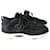 CHANEL Baskets sneakers stretch noires T38 Daim Tissu  ref.885230