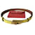Kelly Hermès Cinturones Roja Amarillo Cuero  ref.885233