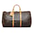 Louis Vuitton Brown Monogram Keepall 50 Leather Cloth  ref.886064