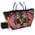 Bolso tote de piel estampado VERSACE Heritage - The bag is new Negro Multicolor Cuero  ref.886130