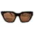 Gucci Óculos de sol Castanho escuro Plástico  ref.886671
