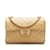 Chanel Kleine klassische Tasche mit einer Klappe Beige Leder Kalbähnliches Kalb  ref.886822