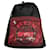 Philipp Plein Bags Briefcases Black Dark red Cloth  ref.887196
