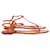 Aquazzura Almost Bare Flats in Orange Leather  ref.887224