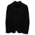 Giorgio Armani Armani Collezioni Mandarin Collar Regular Fit Sportmantel aus schwarzem Polyester  ref.887271