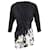 Diane Von Furstenberg Mini Robe Style Portefeuille Sashina en Soie Imprimée Noire  ref.887276