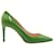 Sapatos de salto agulha Prada Vernice em couro envernizado verde  ref.887281