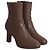Stuart Weitzman Rosalinda 90 Botines con Plataforma en Piel Marrón Castaño - vista 3