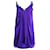 Diane Von Furstenberg Gerafftes ärmelloses Kleid aus lila Polyester  ref.887291