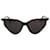 Gafas de sol Balenciaga Rim Cat en nailon negro Nylon  ref.887294