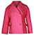 Red Valentino Drop Shoulder Double-Breasted Jacket in Pink Wool  ref.887344