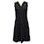Theory Miyani Split Front Dress in Black Stretch Wool  ref.887345