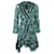Zimmermann Robe portefeuille à fleurs en viscose bleu vert Fibre de cellulose  ref.887387