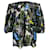Alexander McQueen Top fleuri à épaules dénudées en soie multicolore  ref.887430