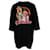Moschino Vestido estilo camiseta Elmo & Bert de Barrio Sésamo en algodón negro  ref.887444