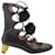 Botas estilo gladiador con cordones en cuero negro Heloise de Gucci  ref.887471