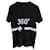 balenciaga manga corta 360 Camiseta De Algodón Negro Con Estampado De Flechas De Grado  ref.887478