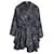 Mini abito in velluto con volant Zadig & Voltaire in viscosa nera Nero Fibra di cellulosa  ref.887498