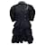 Ulla Johnson Robe courte brodée à plusieurs niveaux Linnea en coton noir  ref.887515