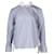 Camicia Sacai a Righe Incrociate sul Retro in Cotone Blu  ref.887525