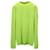 Moncler Knit Sweatershirt in Neon Yellow Wool  ref.887552