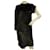 Lanvin Black Velour One Sleeve Cocktail Evening Dress tamanho 40 Preto Seda Viscose  ref.887578