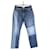 Jeans a gamba larga Givenchy 42 Blu Cotone  ref.888055