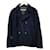*Prada Wool Pea Coat-Oberbekleidung Schwarz Wolle  ref.888178