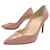 NEW CHRISTIAN LOUBOUTIN SHOES PIGALLE PUMPS 85 36 PATENT LEATHER SHOE Beige  ref.888290