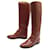 Hermès CHAUSSURES HERMES BOTTES CAVALIERES 38.5 CUIR MARRON BROWN LEATHER BOOTS Camel  ref.888293