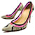 NEW CHRISTIAN LOUBOUTIN SHOES PAULINA PUMPS 37 LEATHER PYTHON SHOES Brown Exotic leather  ref.888299