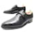JOHN LOBB SHOES LOAFERS WITH FOULD BUCKLE 8EE 42 L LEATHER LOAFERS SHOES Black  ref.888313