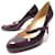 SAPATOS CHRISTIAN LOUBOUTIN WALLIS 100 Mary Jane 39 Sapatos de couro envernizado Bordeaux  ref.888324